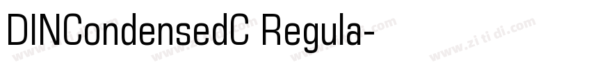 DINCondensedC Regula字体转换